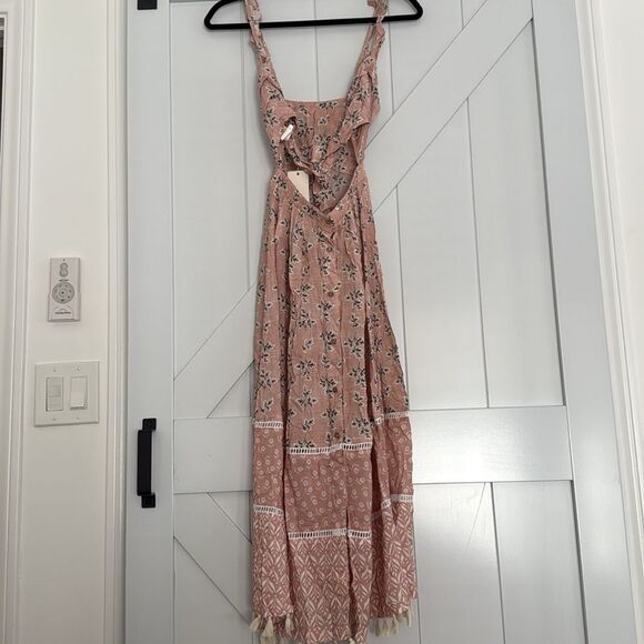 Agua Bendita Karen Midi Dress in Pink Size XS NWT - Picture 8 of 9